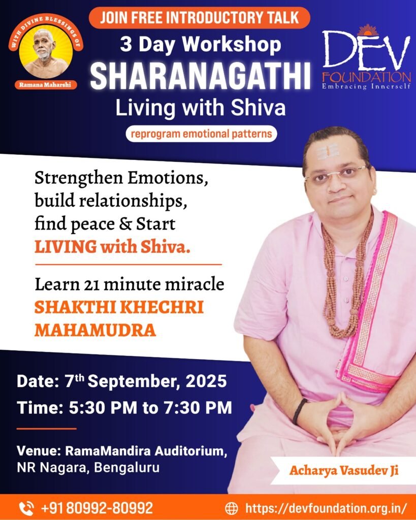 sharanagathi event poster 7 september 2025